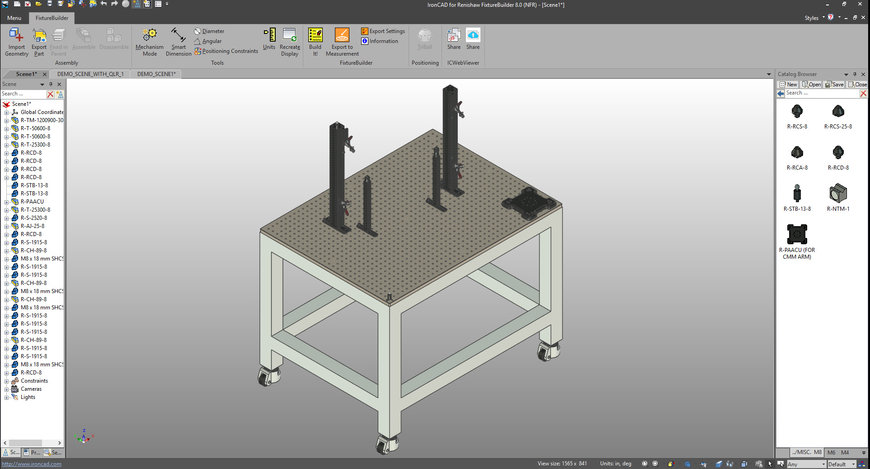 RENISHAW PRESENTA UNA NUOVA VERSIONE DEL SOFTWARE FIXTUREBUILDER PER LA CREAZIONE DI MODELLI 3D PER FISSAGGI SU CMM